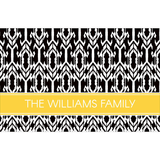 Black and White Ikat Placemats