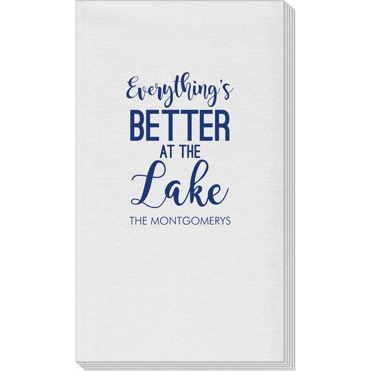 Better at the Lake Linen Like Guest Towels