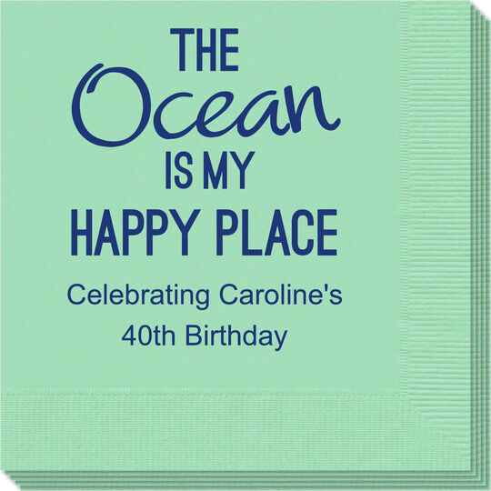 The Ocean is My Happy Place Napkins