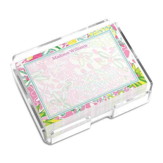 Tropical Garden Border 4x3 Post-it® Notes