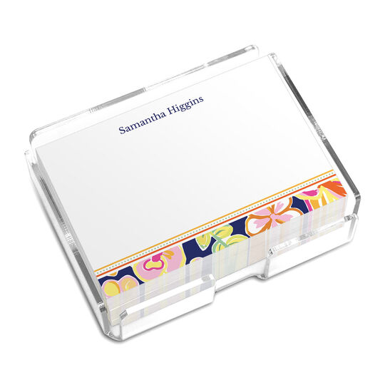 Island Hibscus Bottom Border 4x3 Post-it® Notes