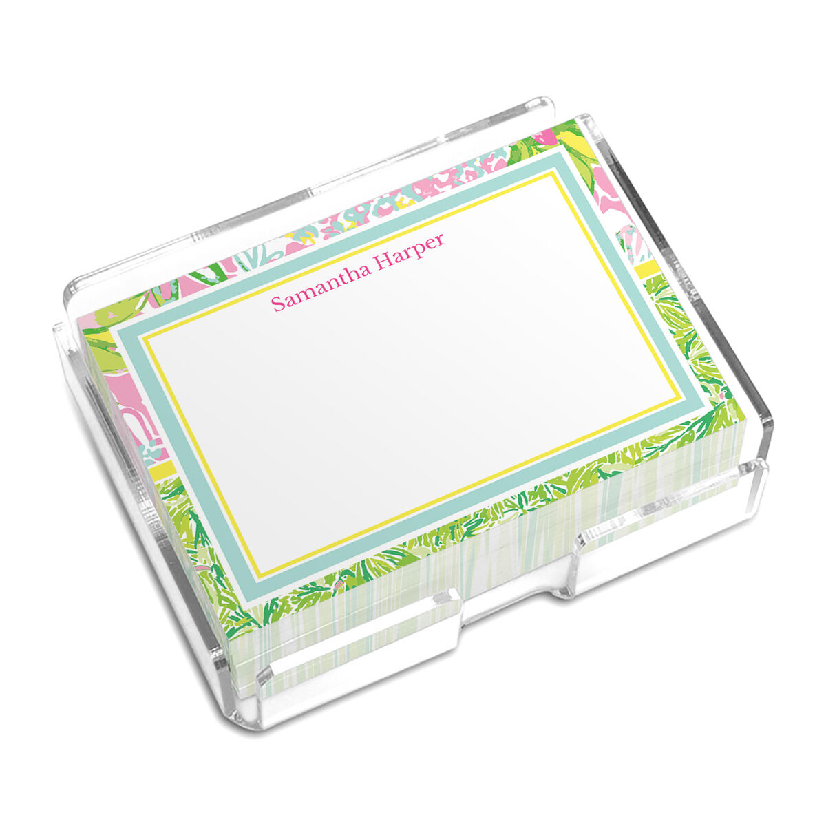 Custom Hidden Bird and Floral Border 4x3 Post-it® Notes