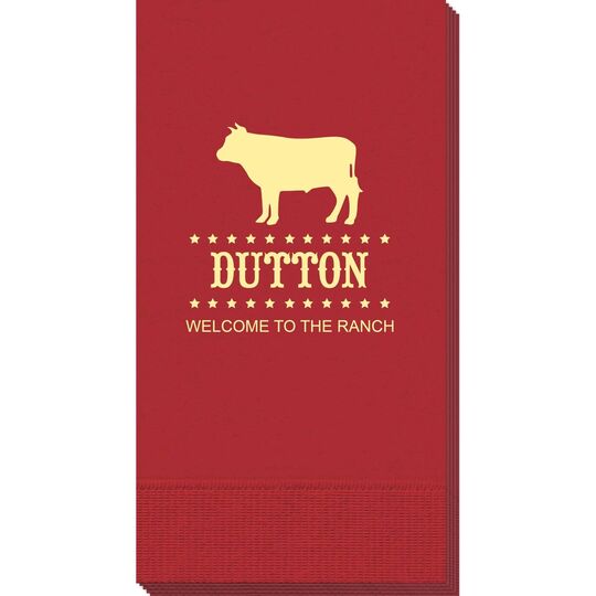 BBQ Cow Guest Towels