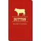 BBQ Cow Linen Like Guest Towels Image 1 of 4