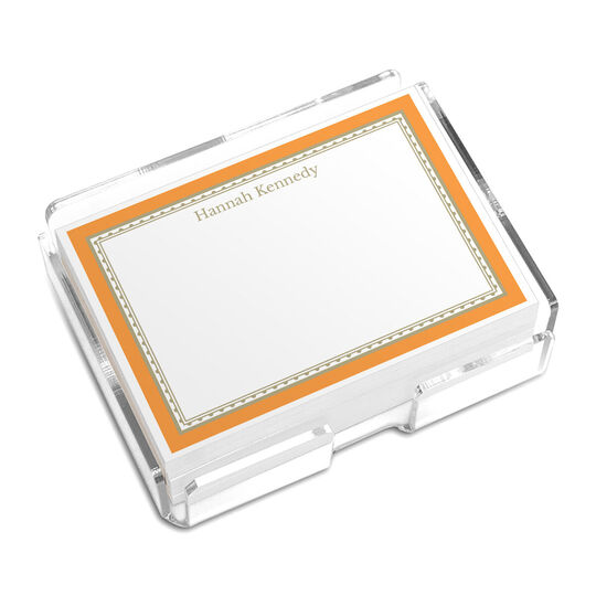 Orange Marmalade Border 4x3 Post-it® Notes