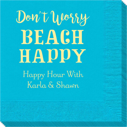 Don't Worry Beach Happy Napkins
