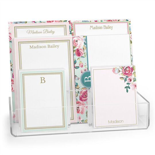 Delicate Roses Notepad Set