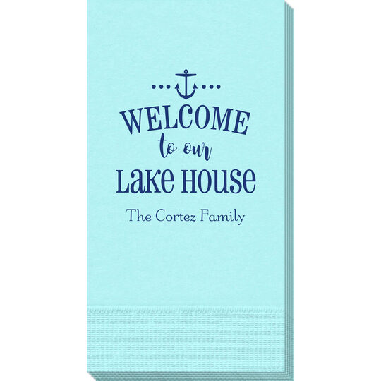 Welcome to Our Lake House Guest Towels