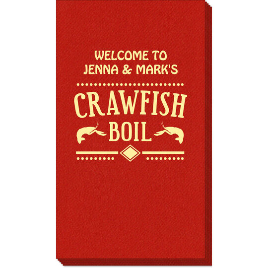 Crawfish Boil Linen Like Guest Towels