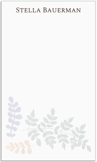 Muted Spring Leaves Jotter Cards