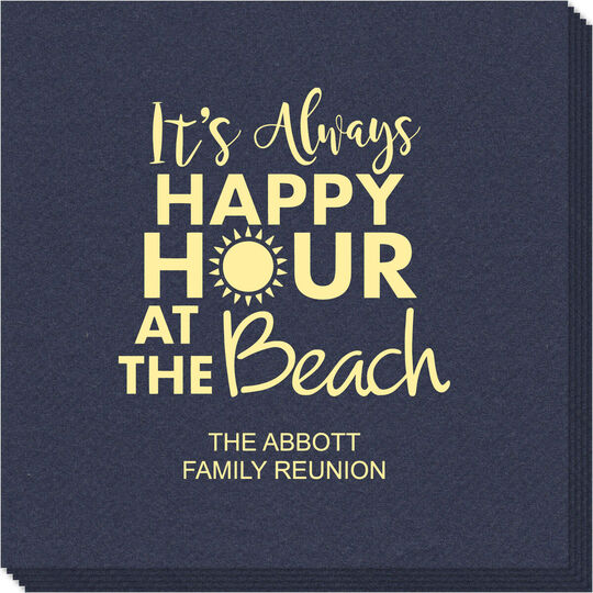 Happy Hour at the Beach Linen Like Napkins