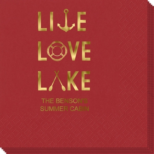 Live Love Lake Napkins