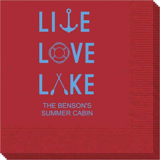 Live Love Lake Napkins