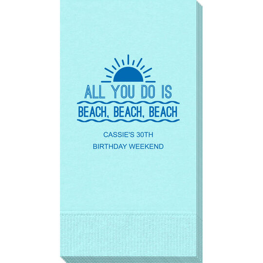 All You Do Is Beach, Beach, Beach Guest Towels