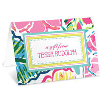 Tropical Floral Folded Gift Enclosures