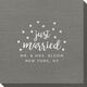 Confetti Dot Just Married Bamboo Luxe Napkins Image 1 of 2