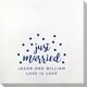 Confetti Dot Just Married Bamboo Luxe Napkins Image 2 of 2