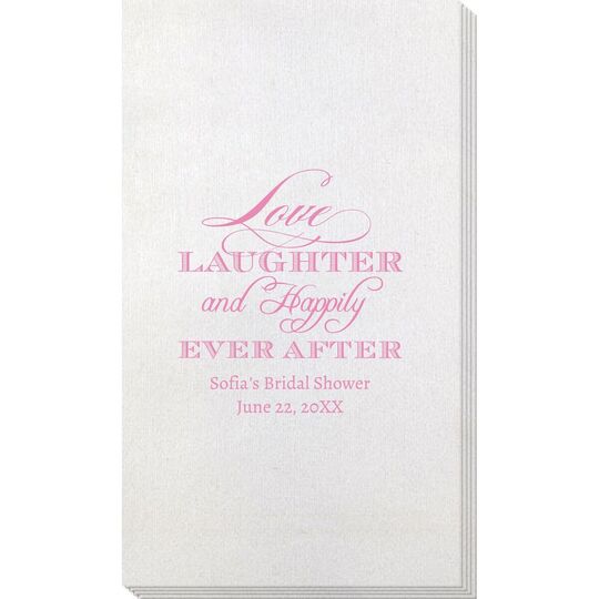 Love Laughter Ever After Bamboo Luxe Guest Towels