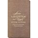 Love Laughter Ever After Bamboo Luxe Guest Towels Image 5 of 6