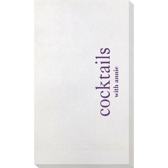 Big Word Cocktails Bamboo Luxe Guest Towels