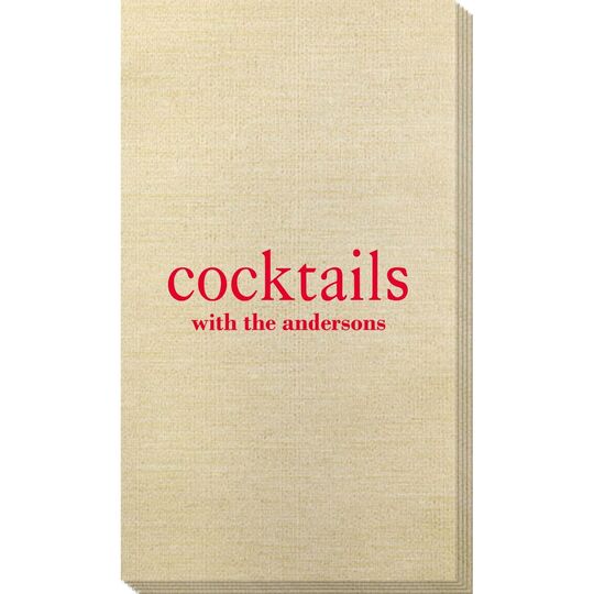 Big Word Cocktails Bamboo Luxe Guest Towels