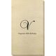 Elegant Initial Bamboo Luxe Guest Towels Image 3 of 5
