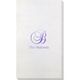 Elegant Initial Bamboo Luxe Guest Towels Image 4 of 5