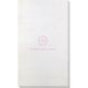 Circle Initials Bamboo Luxe Guest Towels Image 3 of 4