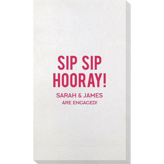 Bold Sip Sip Hooray Bamboo Luxe Guest Towels