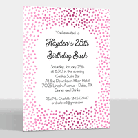 Foil Dots Invitations