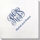 Script Monogram with Text Bamboo Luxe Napkins Image 1 of 2