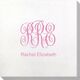 Script Monogram with Text Bamboo Luxe Napkins Image 2 of 2