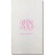 Script Monogram with Text Bamboo Luxe Guest Towels Image 2 of 2