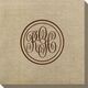 Double Circle Monogram Bamboo Luxe Napkins Image 5 of 5