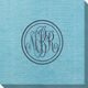 Double Circle Monogram Bamboo Luxe Napkins Image 1 of 5