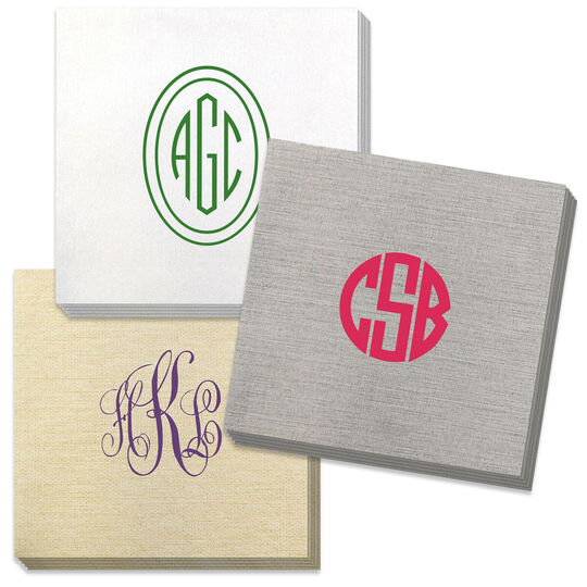 Design Your Own Monogram Bamboo Luxe Napkins