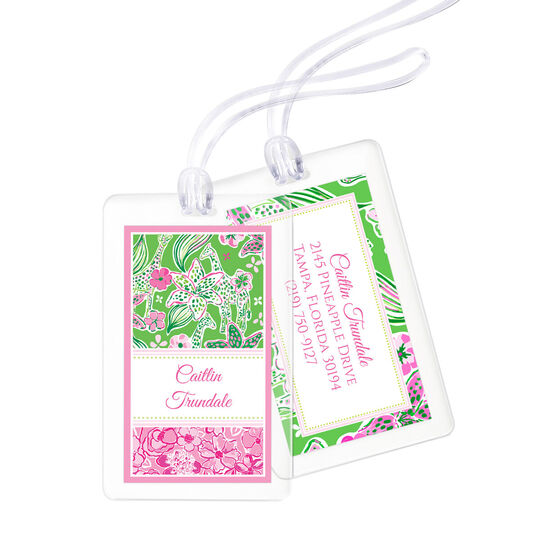 Preppy Safari Luggage Tags