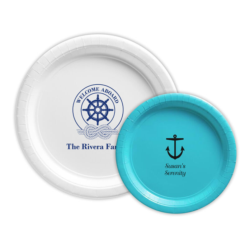 Nautical deals paper plates