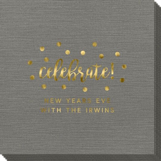 Confetti Dot Celebrate Bamboo Luxe Napkins