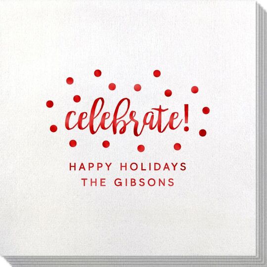 Confetti Dot Celebrate Bamboo Luxe Napkins