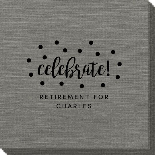 Confetti Dot Celebrate Bamboo Luxe Napkins