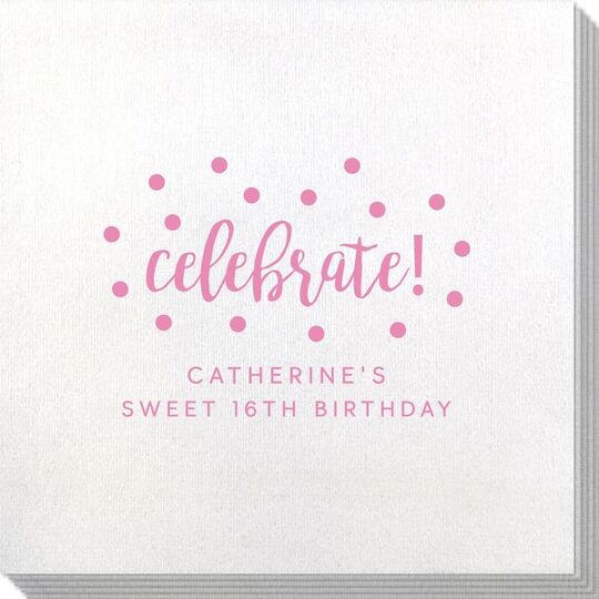 Confetti Dot Celebrate Bamboo Luxe Napkins