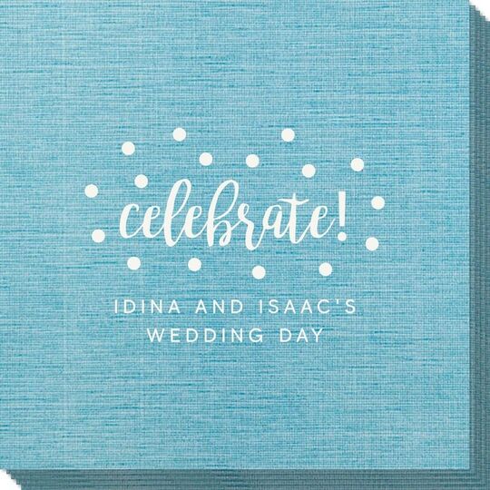 Confetti Dot Celebrate Bamboo Luxe Napkins