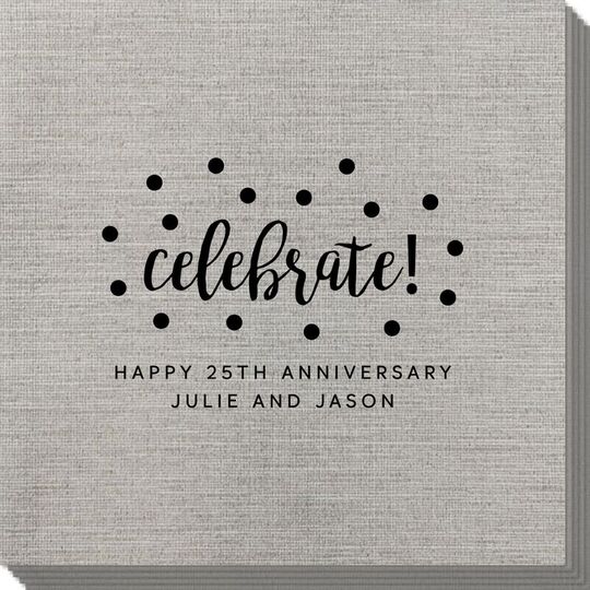 Confetti Dot Celebrate Bamboo Luxe Napkins