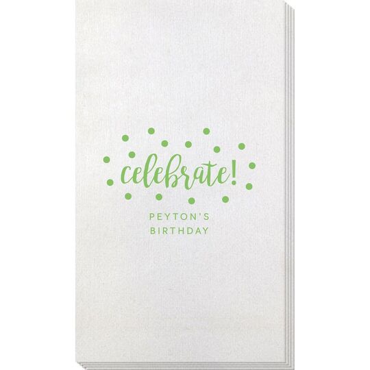 Confetti Dot Celebrate Bamboo Luxe Guest Towels