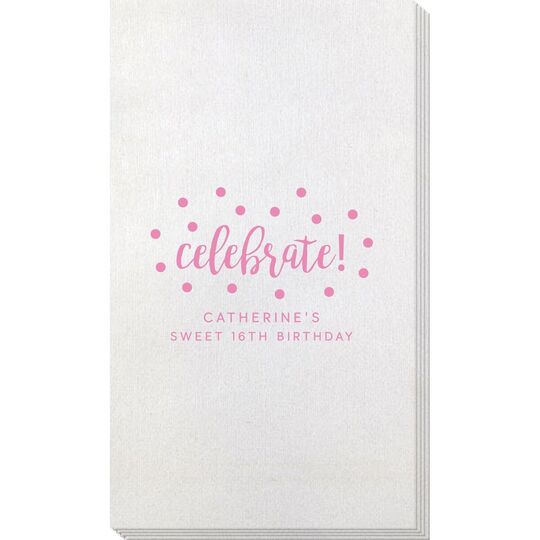 Confetti Dot Celebrate Bamboo Luxe Guest Towels