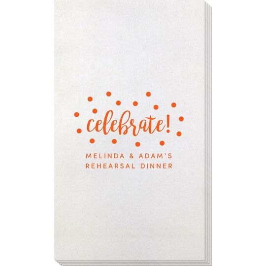 Confetti Dot Celebrate Bamboo Luxe Guest Towels