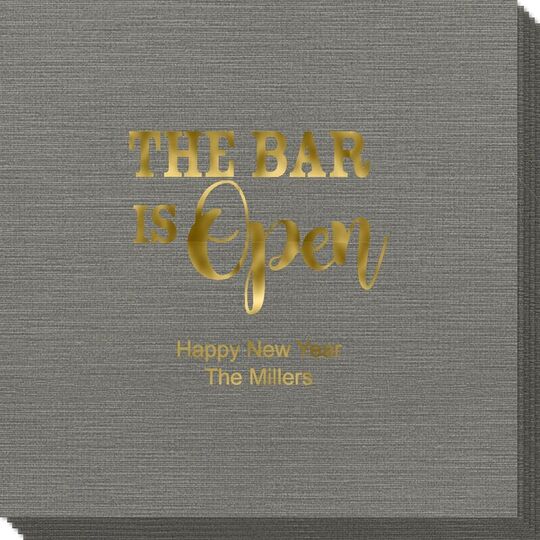 The Bar Is Open Bamboo Luxe Napkins