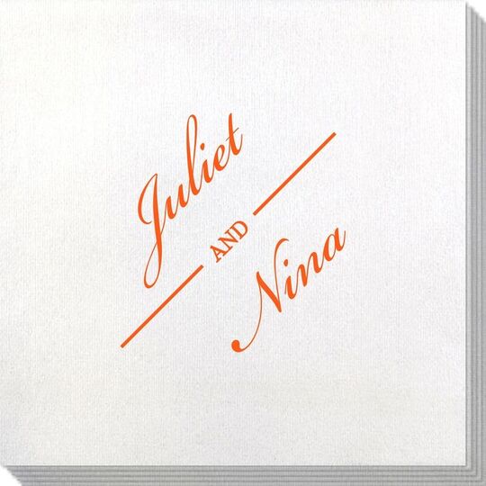 Duo Name Bamboo Luxe Napkins