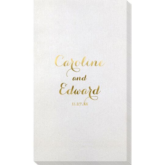 Darling Script Bamboo Luxe Guest Towels